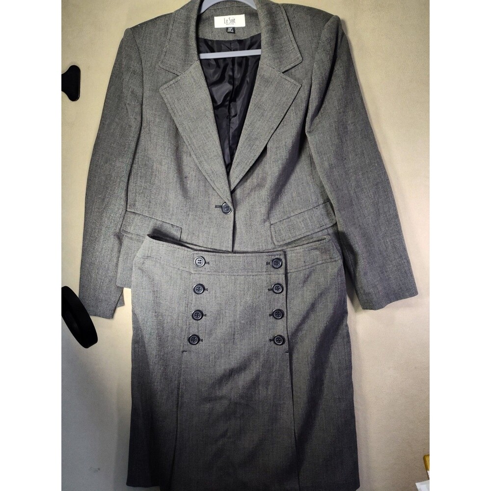 Vintage Le Suit 10P Jacket Pleated Skirt